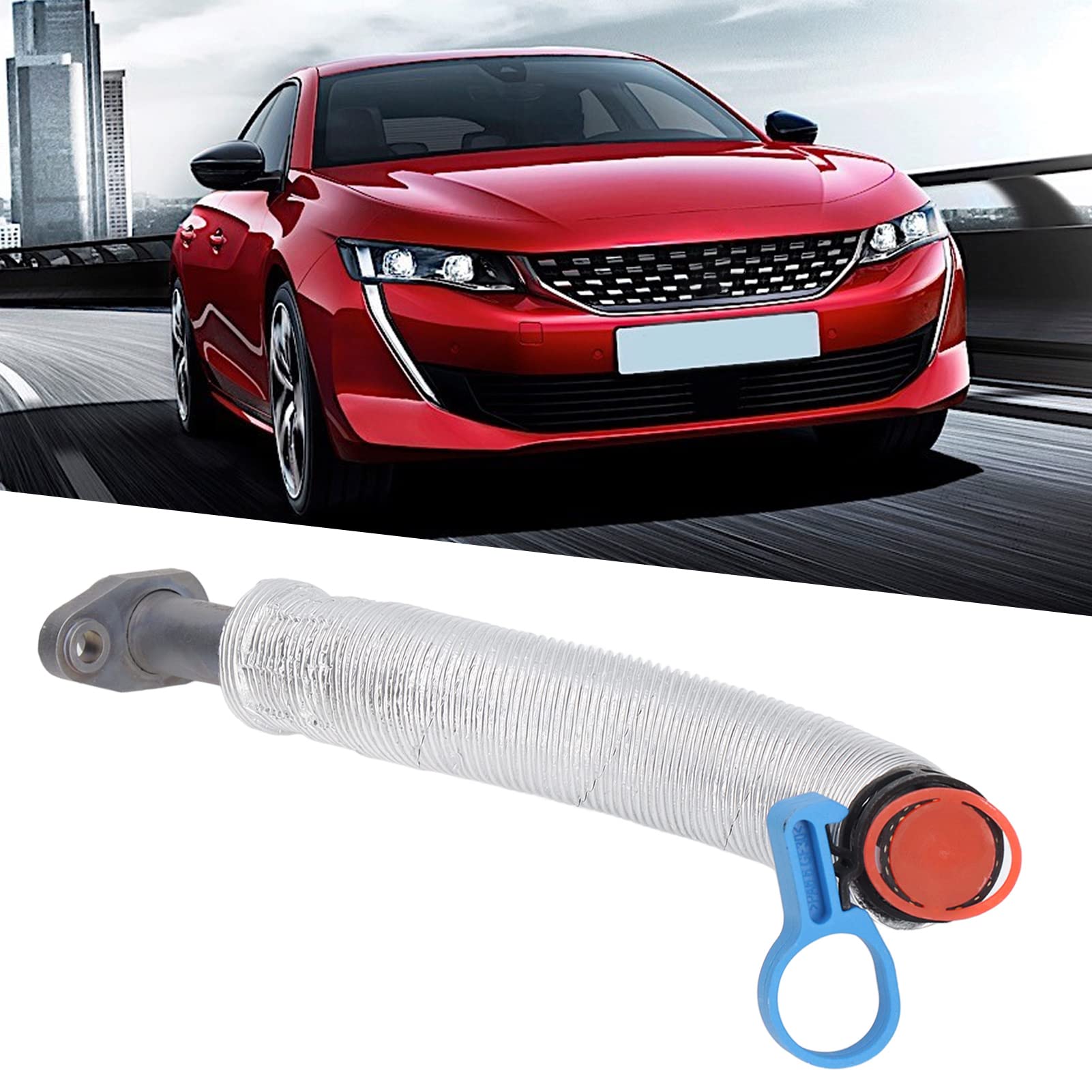 Aramox Tube de Retour d'Huile Turbo, Tuyau de Remplacement Compatible 9806186880 pour Turbocompresseur, Pièce Moteur