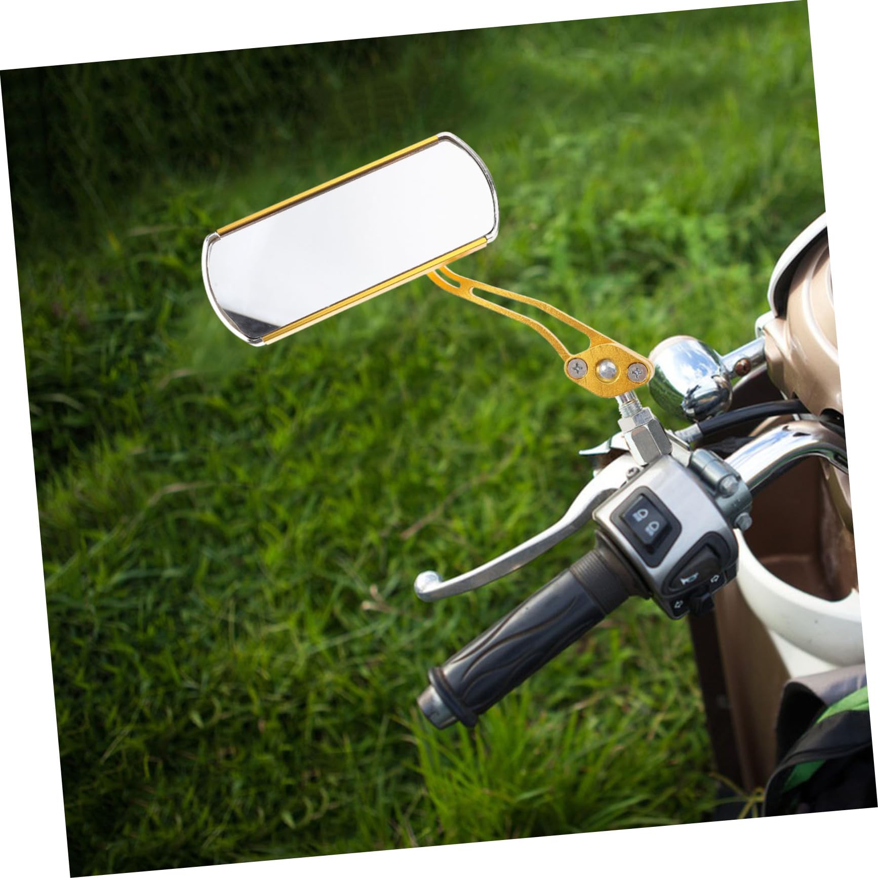 2stücke Langlebige Rückspiegel Für Fahrräder Scooter Und Motorräder Verstellbare Schlagfeste Fahrradspiegel Mit Großem Sichtfeld Für Mehr Im Straßenverkehr
