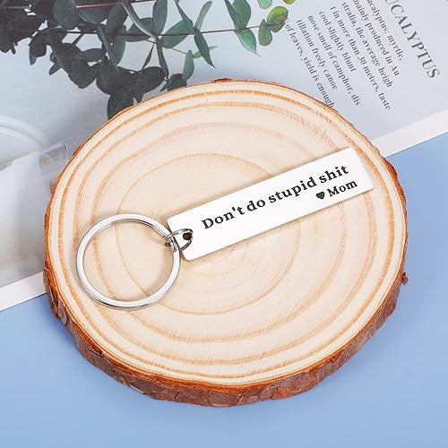 Miniatura 5 de Regalos para el hijo de mamá Don't Do Stupid St llavero regalos para hija, cumpleaños, Navidad, día de San Valentín, regalos para adolescentes,
