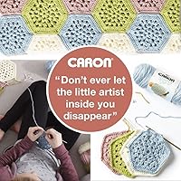 Vista 7 de Caron Simply Soft Feathered Gray Yarn - Paquete de 3 unidades de 170 g/6 oz - Acrílico - 4 medianos (peinado) - 288 metros - Tejido/ganchillo