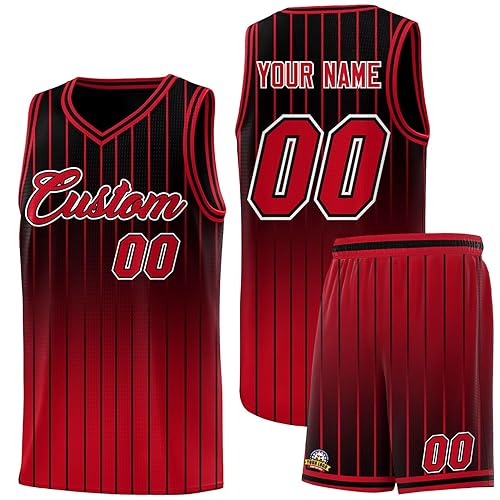 KXK Personalized Men's Custom Basketball Jerseys Printed Name Number Mesh
