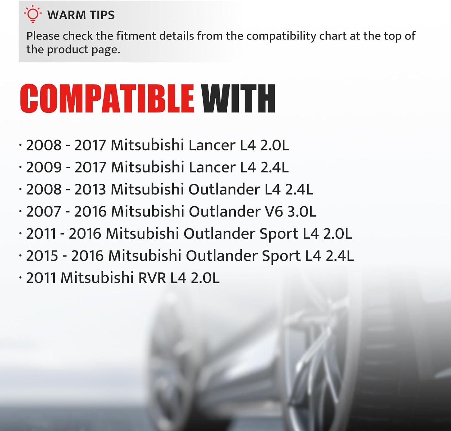 NPAUTO Ignition Coil Pack compatible with 2.0 2.4 3.0 2007-2016 Mitsubishi Outlander Sport Lancer 2007 2008 2009 2010 2011 2012 2013 2014 2015 2016, L4 2.0L 2.4L V6 3.0L, UF-559 UF-589, Set of 4
