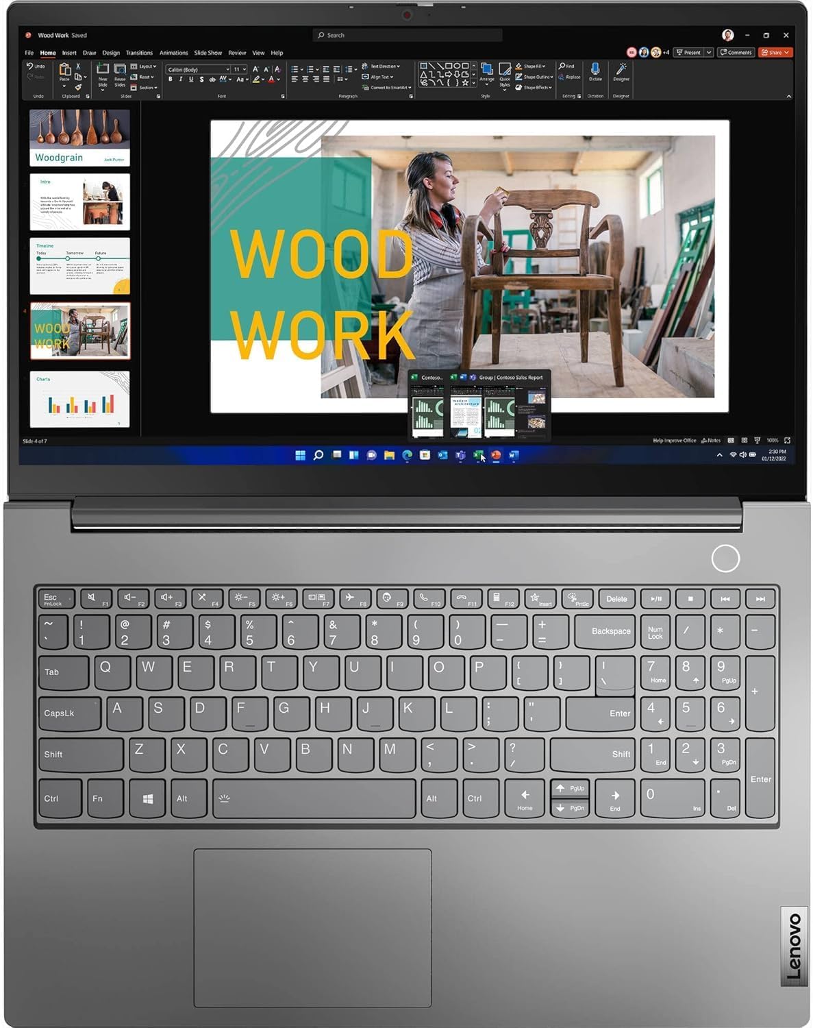 Lenovo ThinkBook 15 Gen 4 Business Laptop (15.6" FHD Touchscreen, 16GB RAM, 512GB SSD, AMD Ryzen 5 5625U (Beat Intel i7-1165G7)) Backlit, Fingerprint, 1080p Webcam, Wi-Fi 6, Win 11 Pro w/Copilot