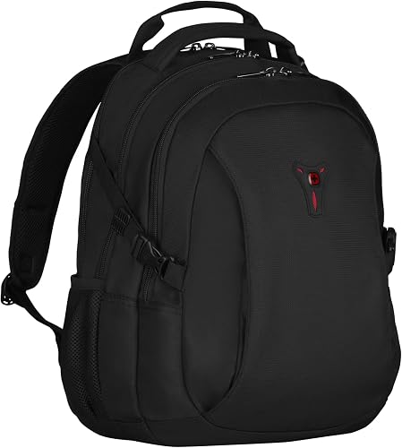 Wenger Sidebar 601468, 16 Inch Laptop Backpack with Tablet Pocket, 21 Litres, Padded Laptop Compartment, Ideal for Business, School, Travel, Black 26 x 37 x 45 cm, Black, 16 inch, Sidebar