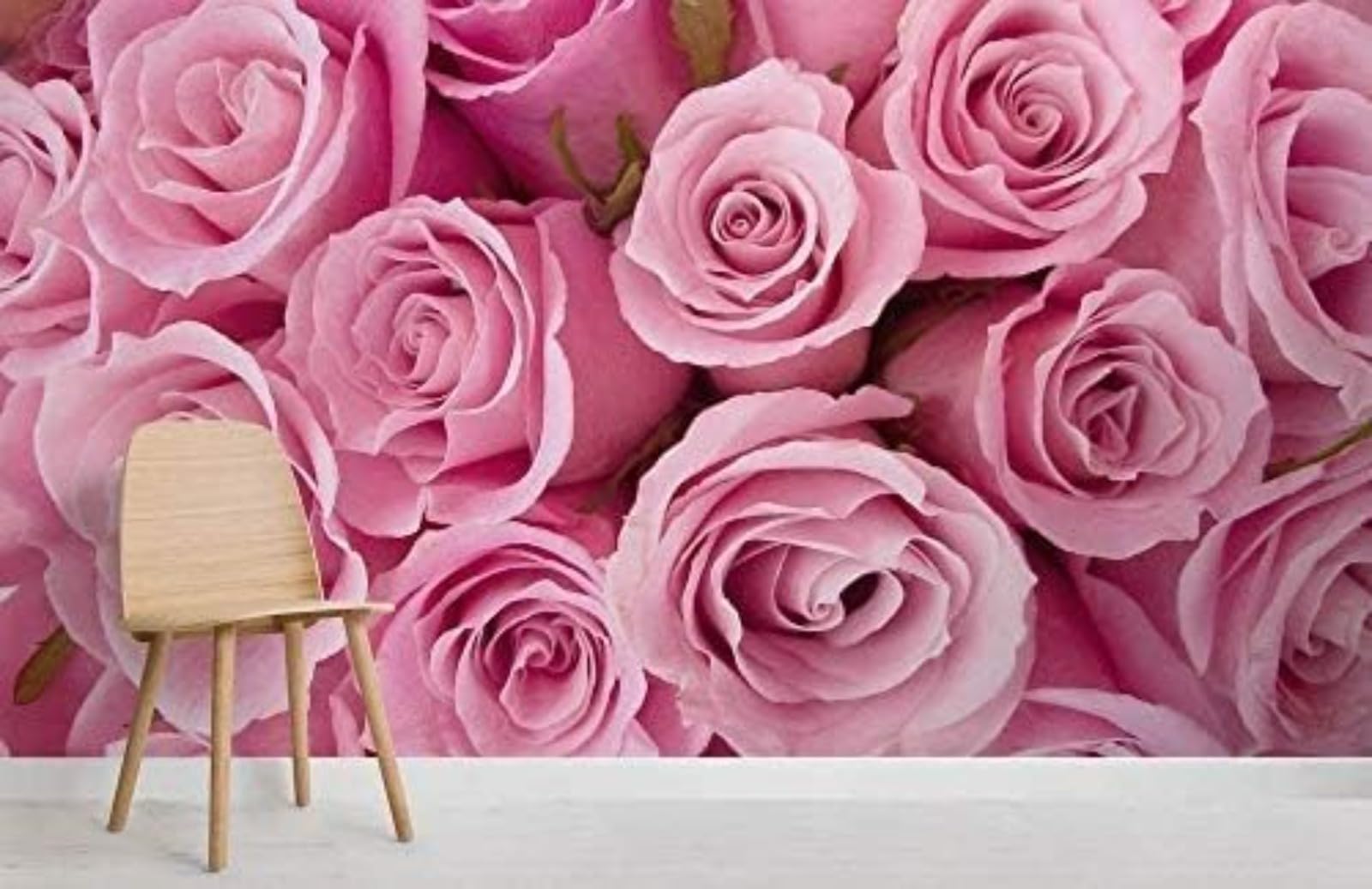 Décoration salon fleurs rouges 3D au design créatif haut de gamme