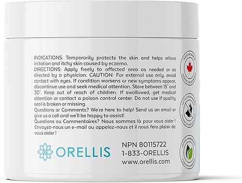 Miniatura 8 de Crema para eccema con avena coloidal orgánica, caléndula y propóleos, ungüento natural para aliviar el eccema facial y cuerpo. Alivio instantáneo de