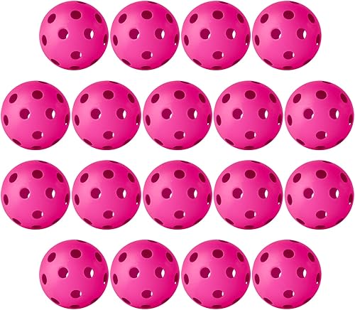 Vista 70 de Coopay Paquete de 18/36 pelotas de práctica de béisbol, bolas de entrenamiento de plástico, bolas de softball huecas ligeras para golpe, Azul