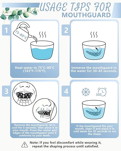 Miniatura 2 de 4 protectores bucales  Faith Cross protector bucal con funda, protectores bucales religiosos para adultos, para fútbol, boxeo, baloncesto, lacrosse,