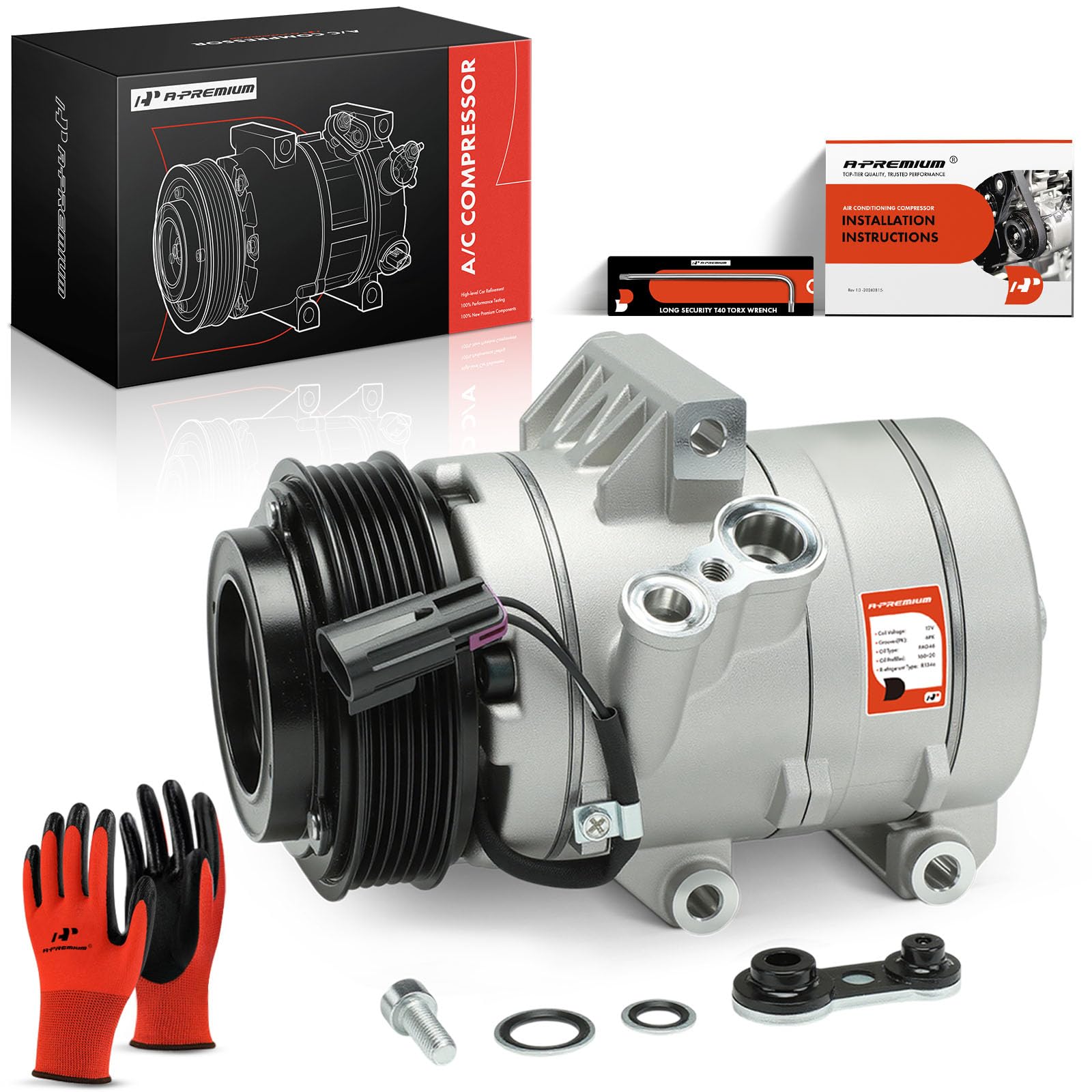 A-Premium Compressore AC con frizione compatibile con Ford Fusion 2006-2012 e Lincoln MKZ Zephyr e Mercury Milan Berlina