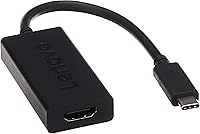 Vista 4 de Lenovo Adaptador USB-C a VGA, negro GX90M44578