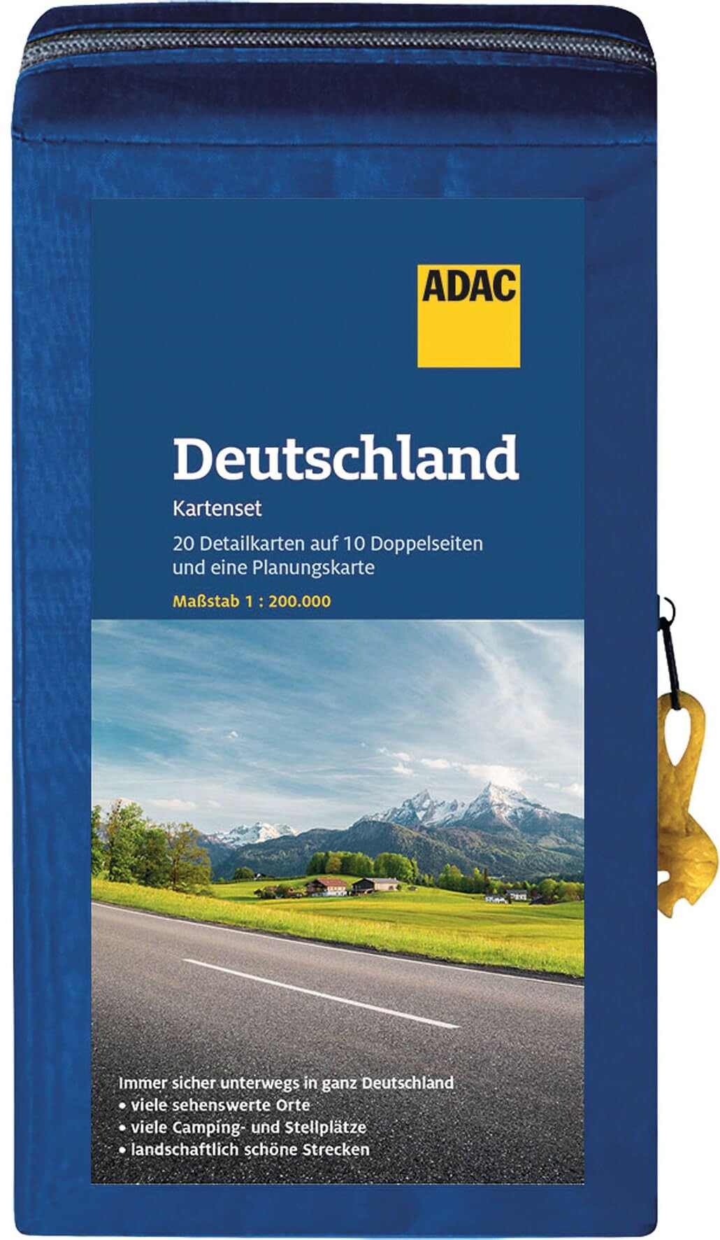 ADAC Kartenset Deutschland: 20 Detailkarten auf 10 Doppelblättern 1:200000