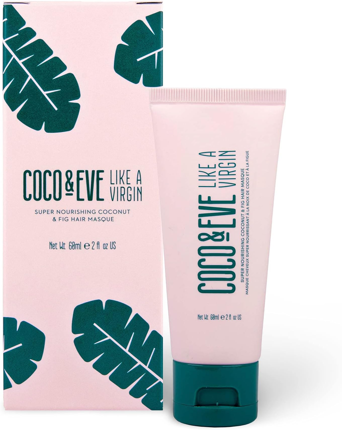 Like a Virgin Hair Masque Travel Size. Super Nourishing Coconut & Fig Hair Mask and Deep Conditioning Hair Treatment (60ml)