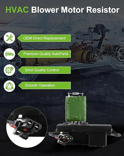 Miniatura 355 de SCITOO Resistencia de motor de ventilador HVAC para 2008-2013 para Chrysler 300/2008-2016 para Town & Country/2008-2010 para Dodge Charger/2008-2018