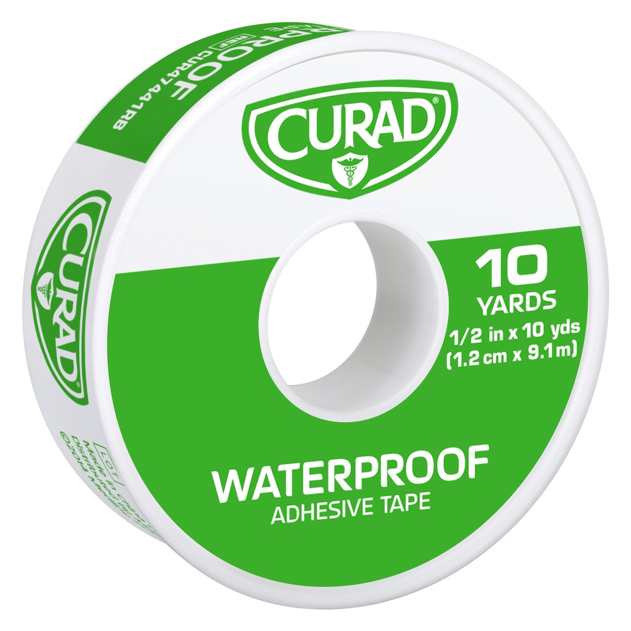 Curad Waterproof First-Aid Tape, 1/2 x 10 Yards, (Pack of 6)