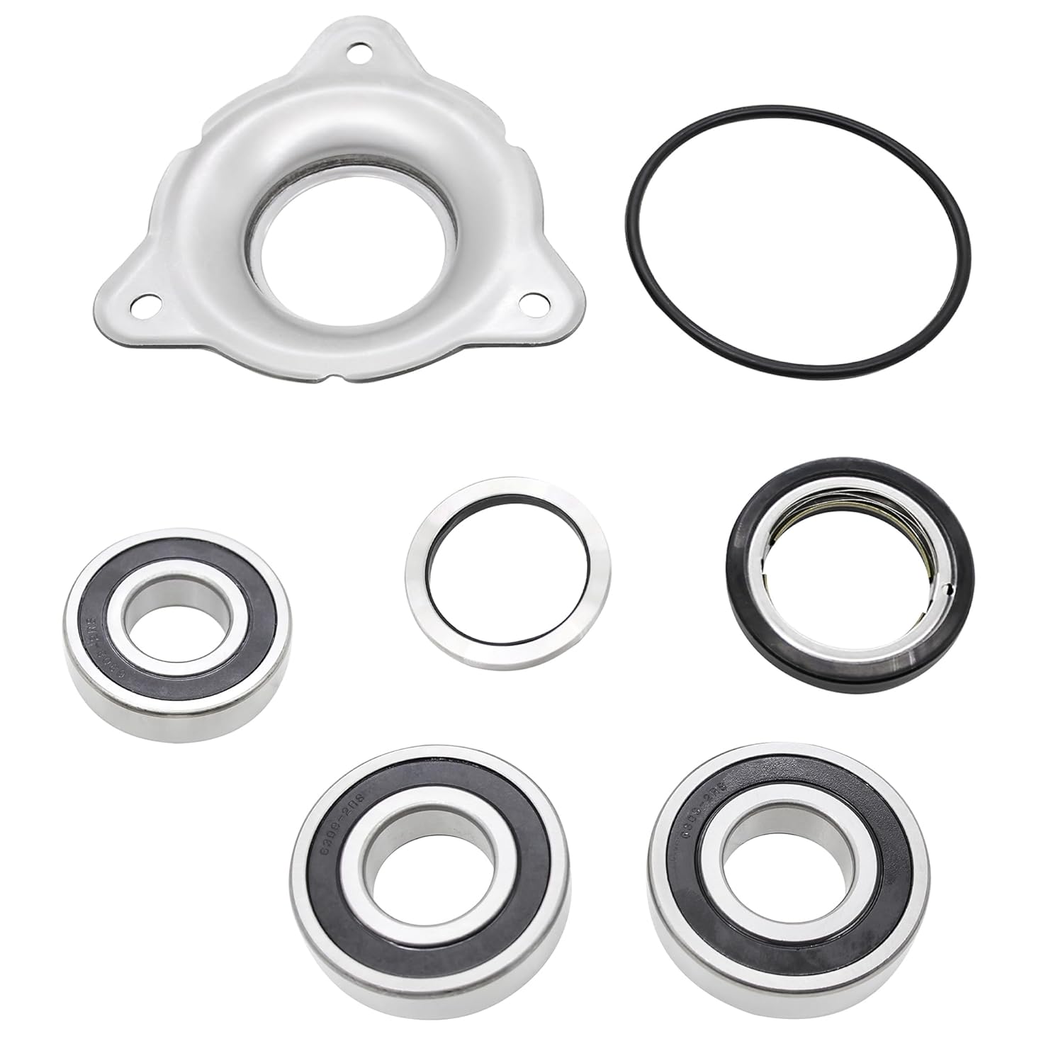 Upgraded Whole Parts Commercial Washer Bearing Kit 58mm Part# 116/00301/01 - Compatible with Some Alliance Laundry Systems, Cissell, IPSO, Primus, Speed Queen, Unimac and Huebsch Washing Machines