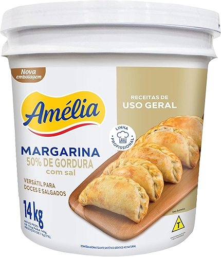 Margarina Uso Geral 50% com Sal Amélia 14Kg