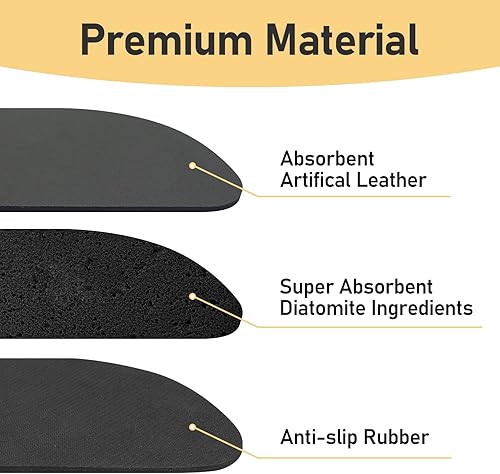 Miniatura 9 de LOPNUR Bandeja de goteo para refrigerador, receptor de goteo para refrigerador para bandeja de agua, paquete de 4 mini bandejas de goteo de agua