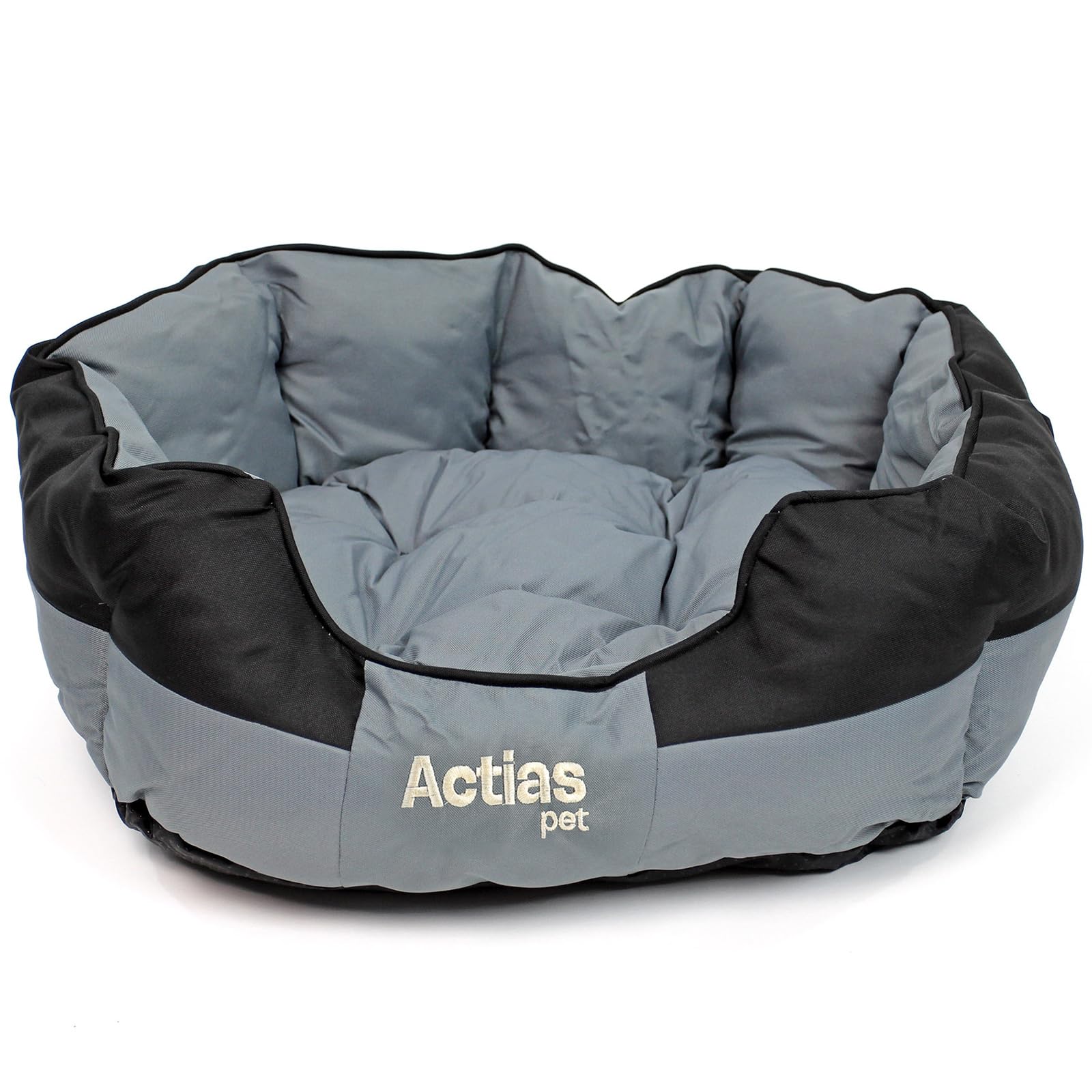 Actiaspet Waterproof Pet Bed - Padded Dog Bed with Reversable Cushion and Easy Clean Surface (Black, Medium) — image 1