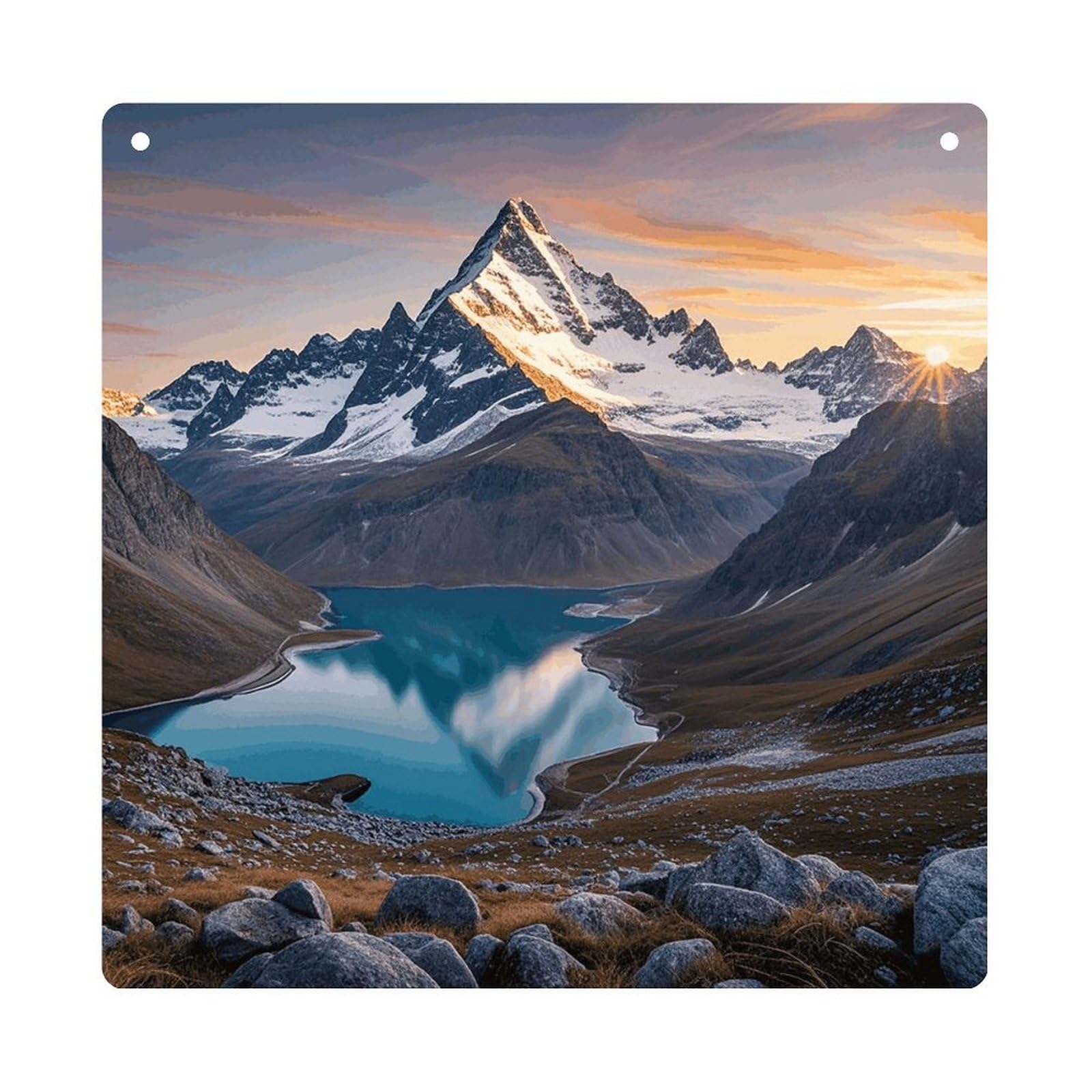 Sunrise Mountain Hanging Ornament Wall Decor Pendant