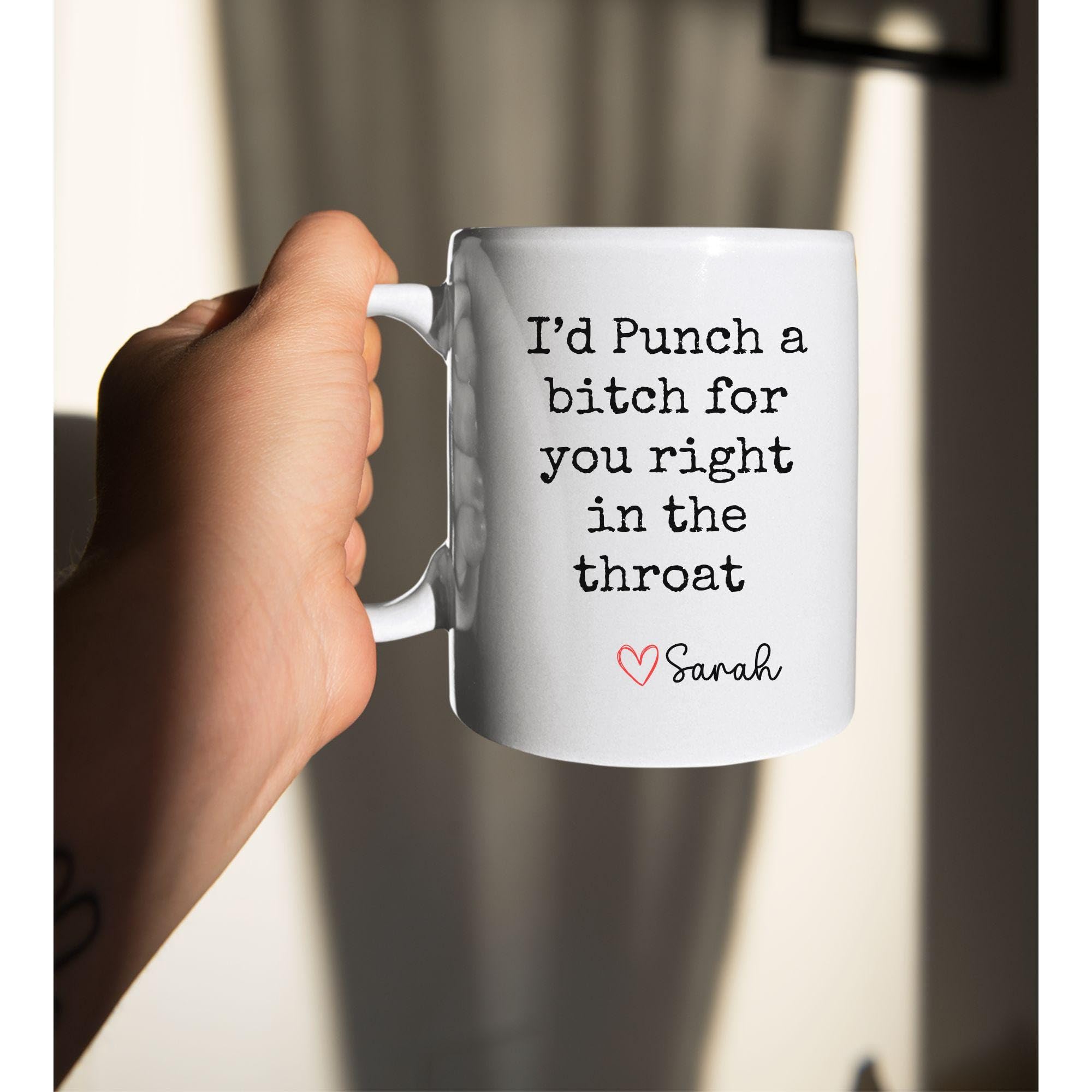 ZLPW Mug En Céramique Avec Inscription « It's A Throat Punch Kinda Day