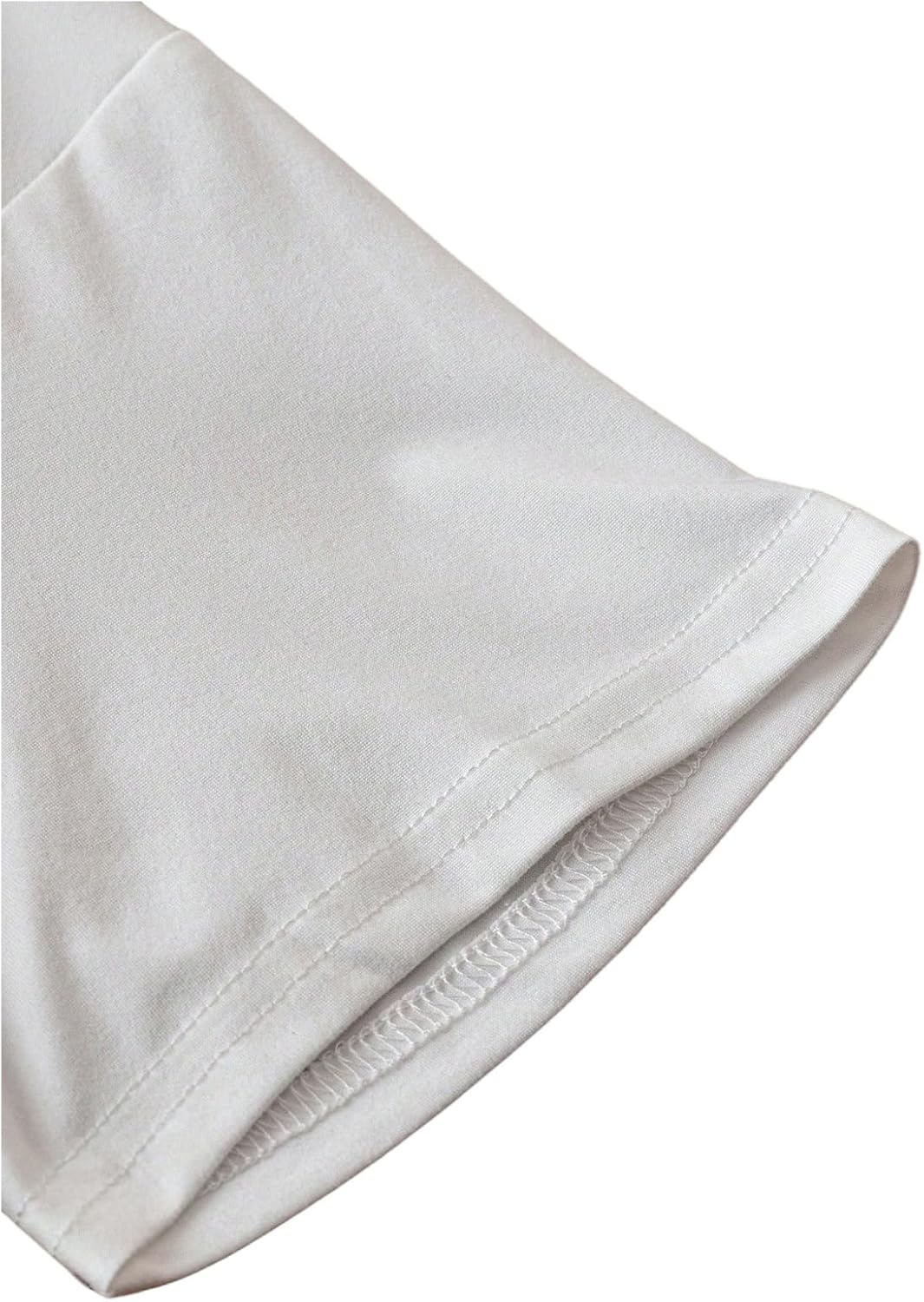 SweatyRocks Women's Blue Dragonfly Graphic Tees Short Sleeve V Neck T Shirts Cute Tops - Image 5