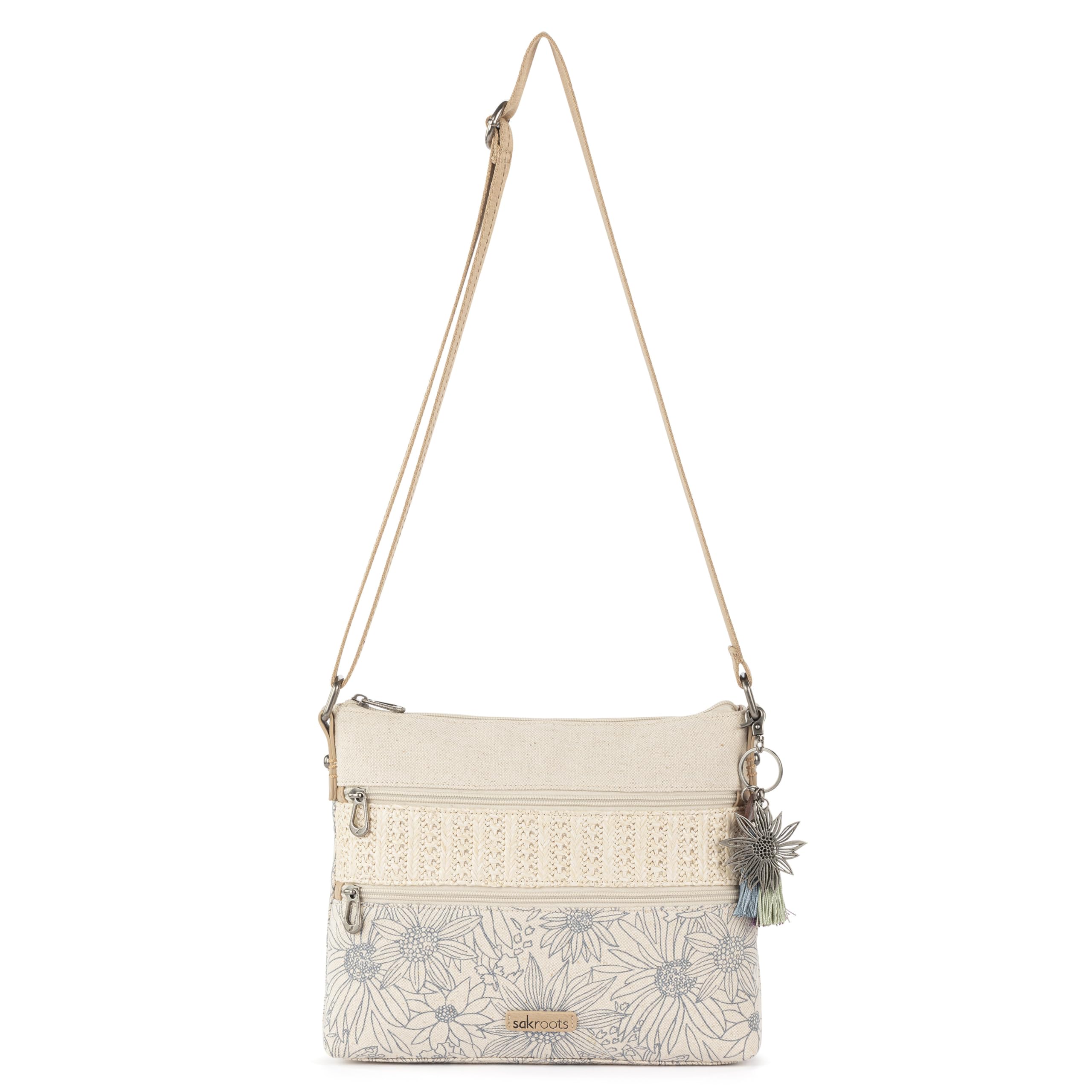 The Sak Basic Crossbody Purse - Cross Body Handbag For Everyday &amp; Travel - Zipper Closure &amp; Adjustable Strap