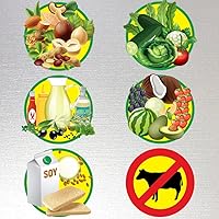 Vista 7 de Imán de Hoja de Referencia de Dieta Cetogénica Vegana – Tabla Contador de Carbohidratos de Base Vegetal Fácil de Leer – Prepara Comidas Veganas