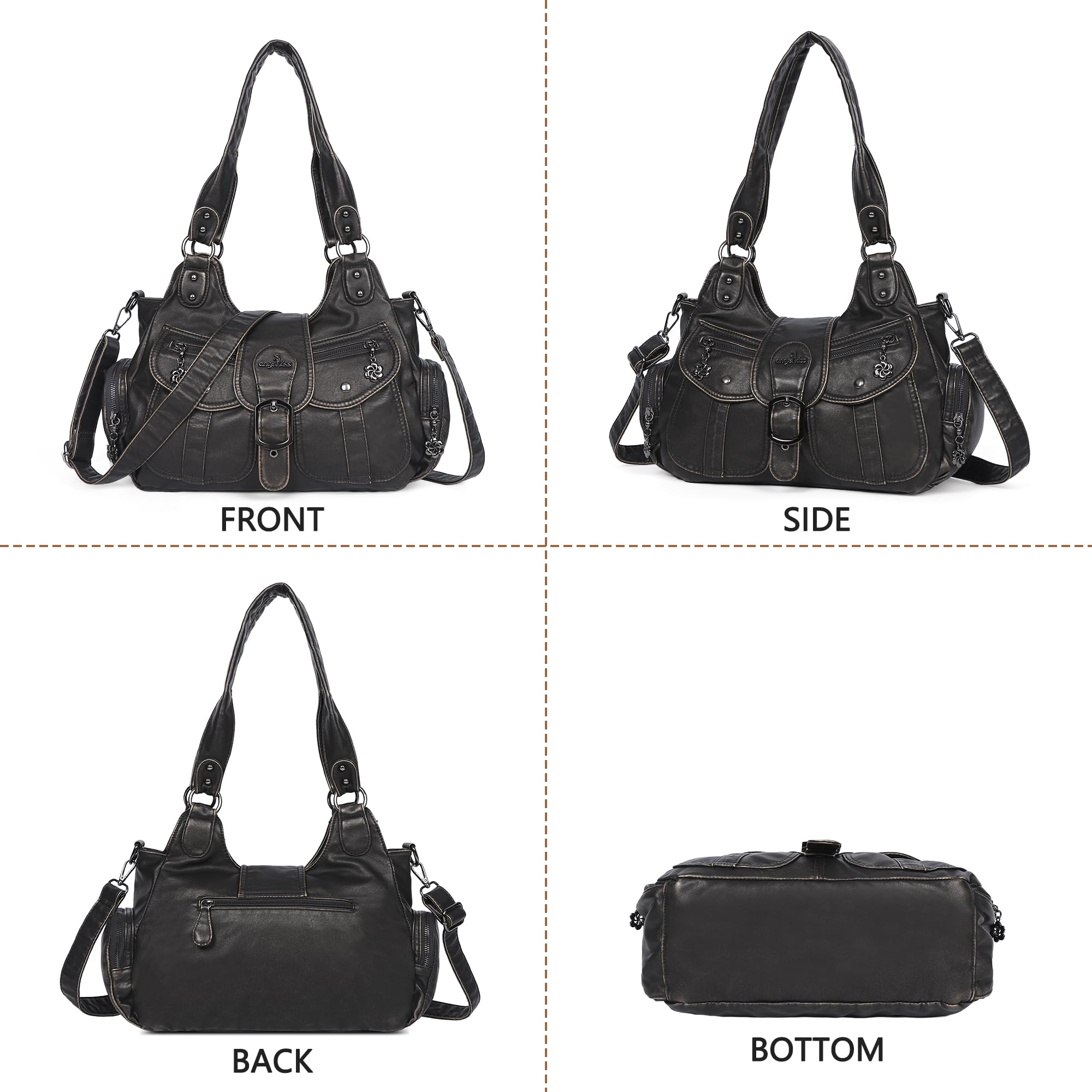 Angel Kiss - Top-handles Bag, Borsa a tracolla Hobo Donna