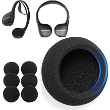 3 Pairs Foam Ear Pads Compatible with Toyota 4Runner, Highlander, Sequoia, Land Cruiser, Venza, Scion xb, Camry, Tundra, Rav4, Sienna Wireless Headphone DVD Systems Headset Cushion