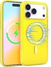 FELONY CASE for Apple iPhone 17 Pro - Neon Yellow MagSafe Case, Crystal Clear & Gloss Finish, Magnetic iPhone Case, Shockproof TPU & Polycarbonate Protective Cover, Compatible with MagSafe Accessories