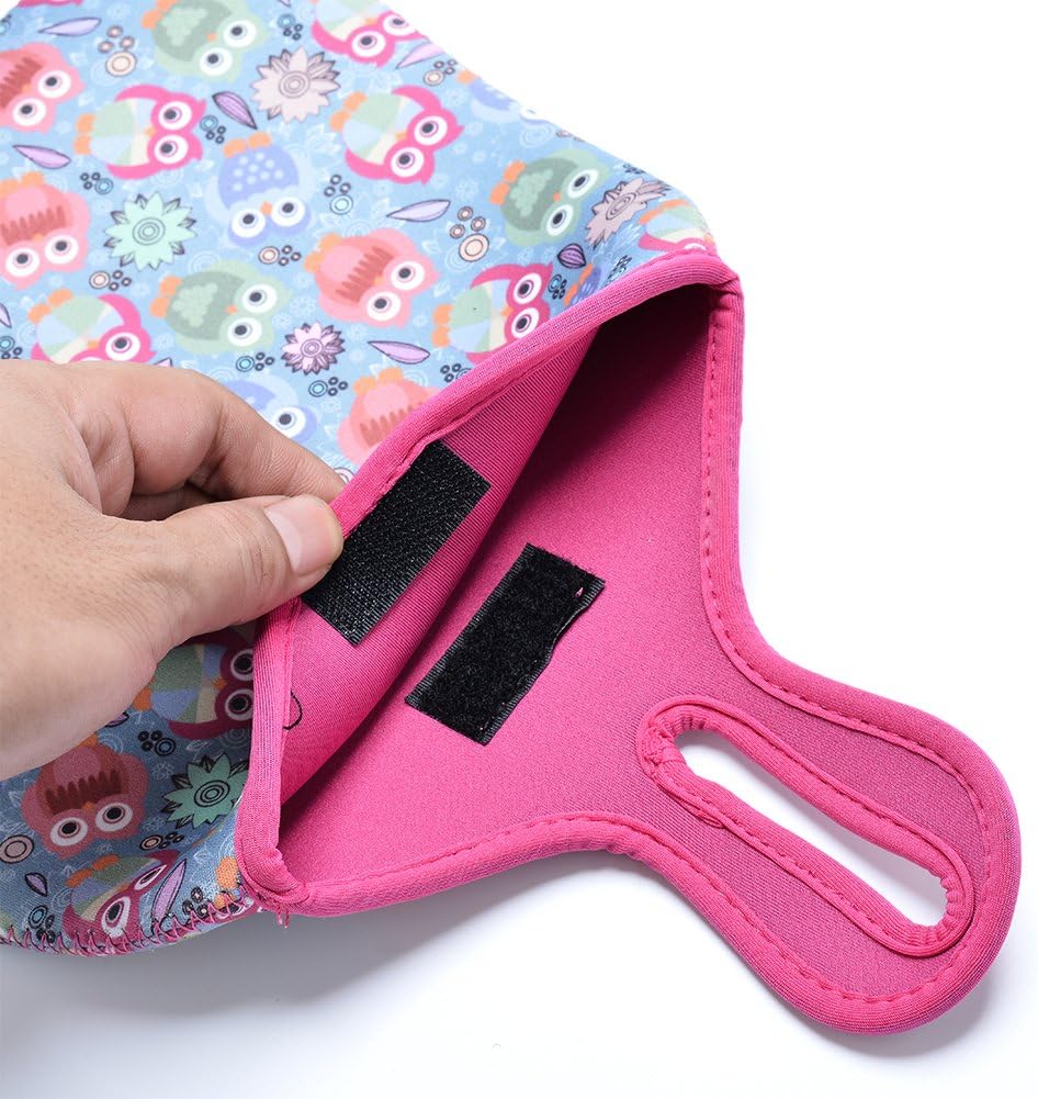 Case New Soft Neoprene Auto Trash Bag Sleeve Pouch/Litter Bag/Car Trash Keeper/Garbage Holder/Trash Liner Bag & Auto Organizer Storage Bag, Stick Shift Car Garbage Bin-Owl