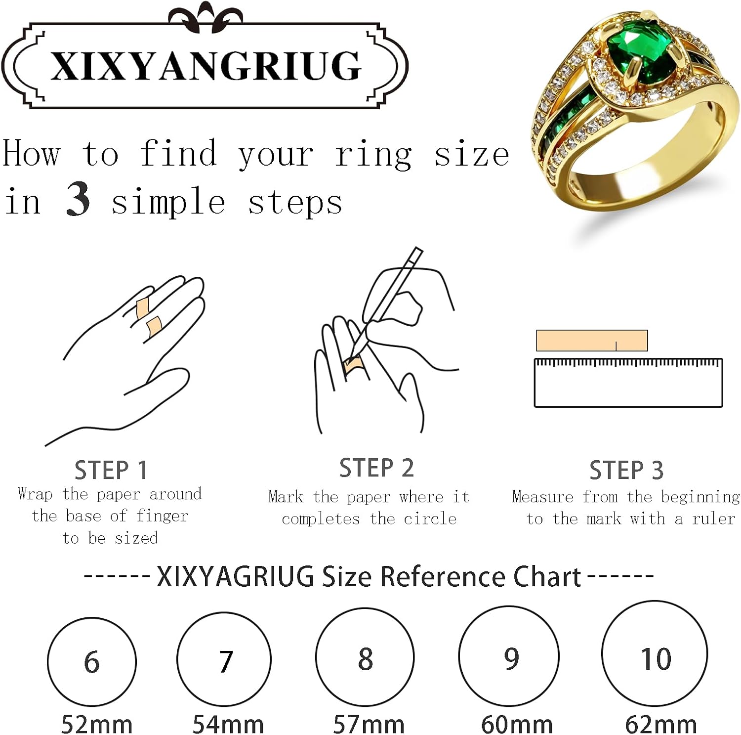 14K Gold Plated 925 Sterling Silver Halo Ring for Women,Vintage Promise Engagement Split Shank Ring Oval Green Gemstone Cubic Zirconia Stackable Jewelry Gift for Her Wedding Anniversary Size:6-10 image 5