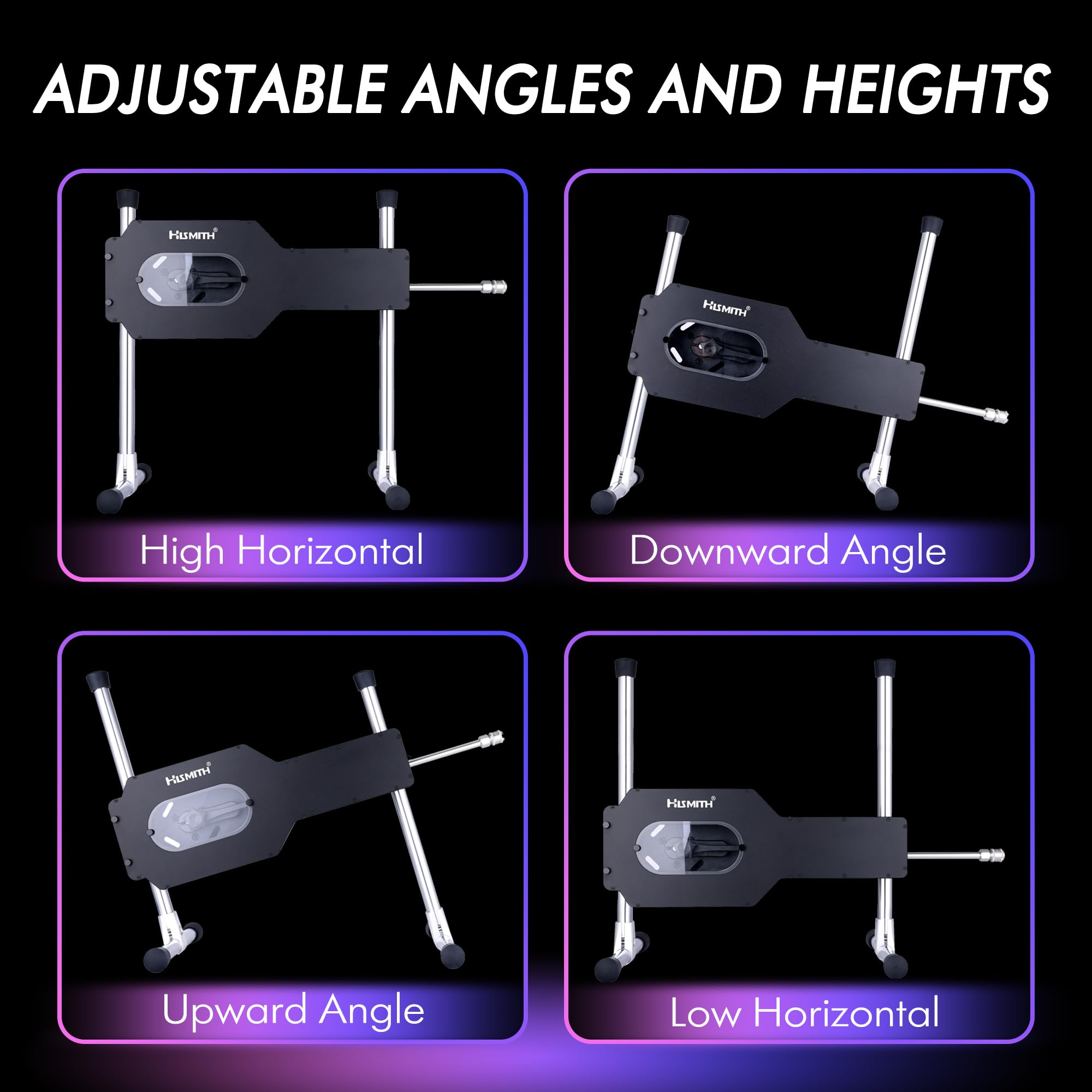 Hismith Premium 3.0 Pro, Sex Machine with KlicLok System, Wire and Intelligent APP Controlled Love Machine with Dildo,Purple