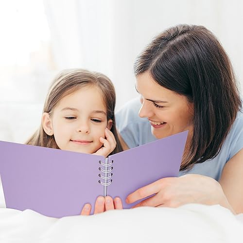 Miniatura 5 de Álbum de fotos para álbumes de recortes, 40 páginas blancas, libro de recuerdos, libro de recuerdos de 6 x 8 pulgadas, accesorios con calcomanías de