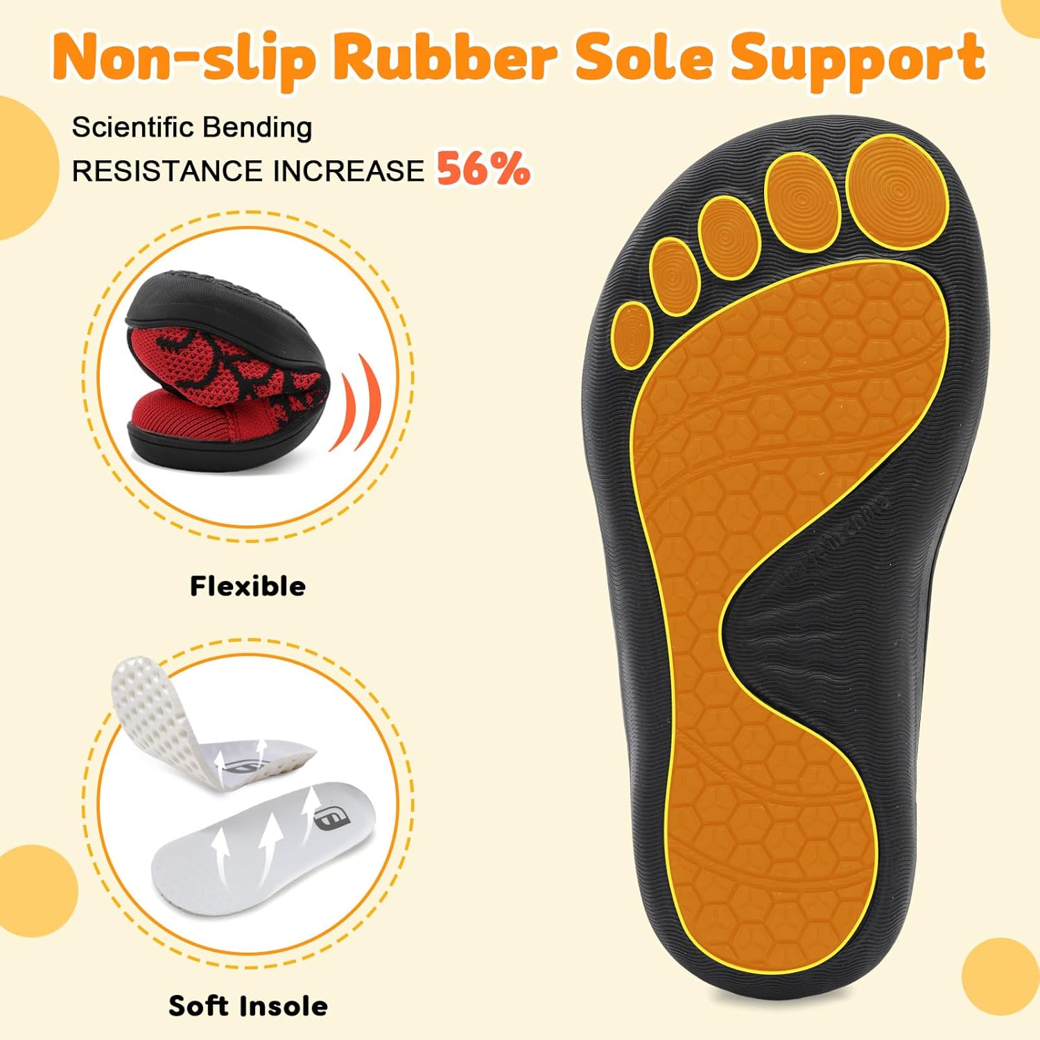 JOINFREE Toddler Shoes Girls Boys Wide Barefoot Shoes Minimalist Walking Sneakers Zero Drop Slip on Tennis Shoe Breathable Naturally Flexible - Image 7