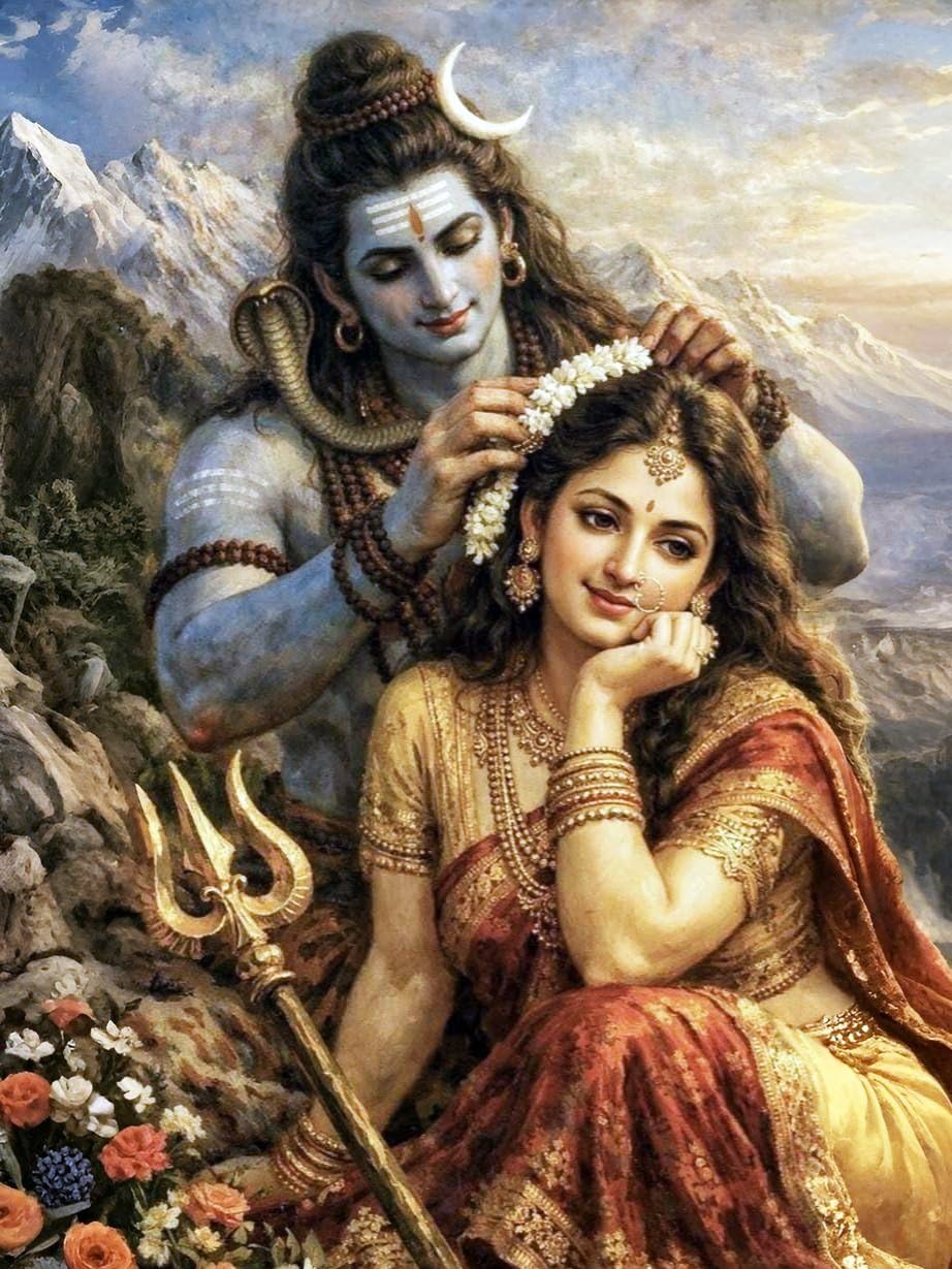Whattacraft! Paint by Numbers for Adults and Kids | Premium Painting Kit in Gift Packaging | Rolled Canvas | Do-it-Yourself Wall Decor | DIY | Shiv Parvati Divine Love 40x50 cm-image-8