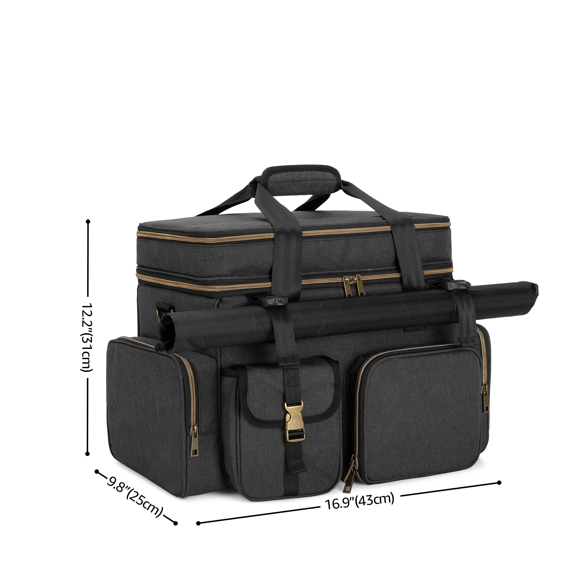 Trunab Bolsa para DND RPG Adventurer's Travel, Bolsa Gran Capacidad Compatible con Battle Mat de Dungeons and Dragons, Compatible con Handbooks, Libros de Reglas