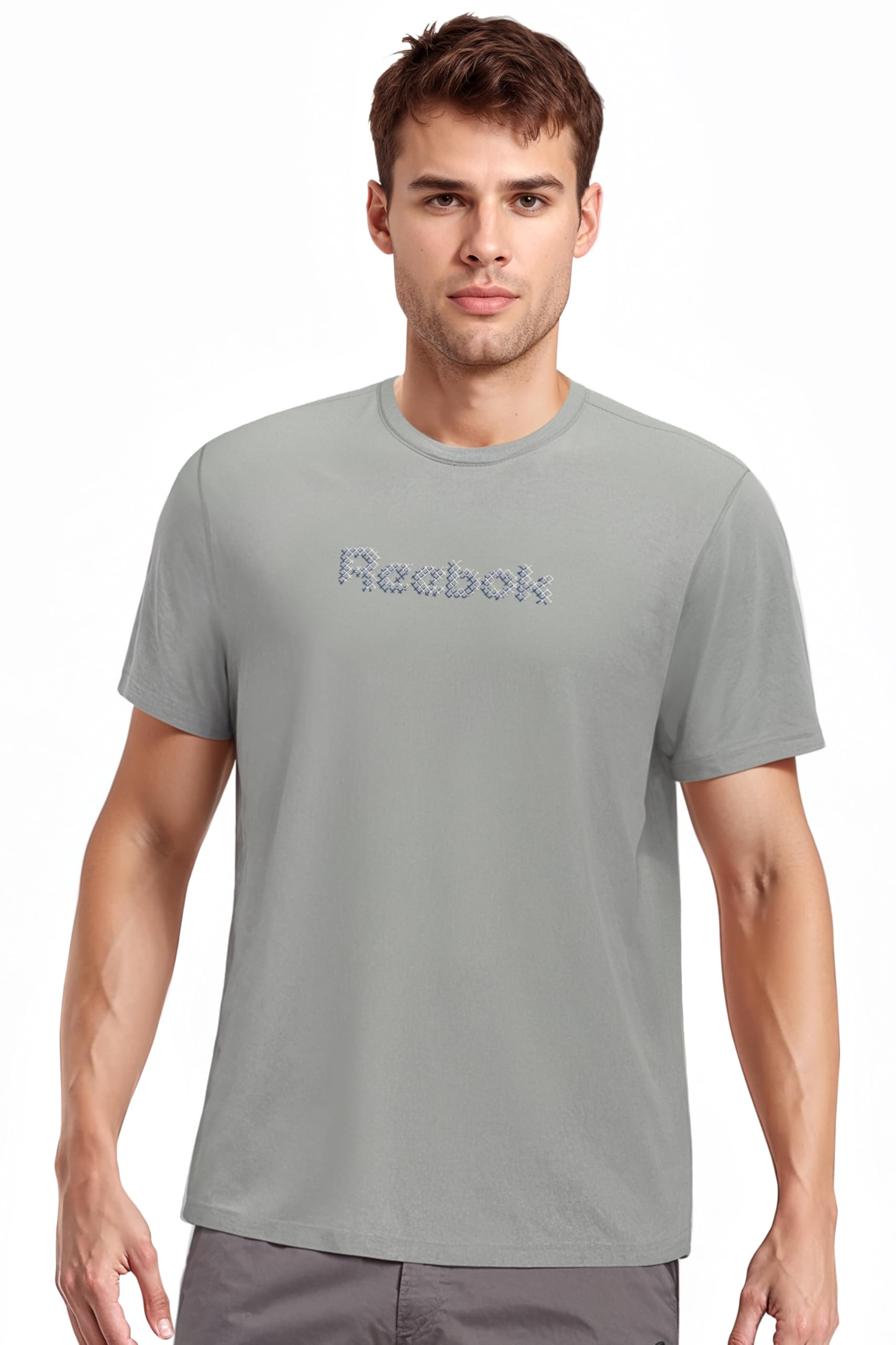 ReebokMen's Crafted Comfort T-Shirt - Soft Cotton-Poly Blend Casual Tee for Lounging