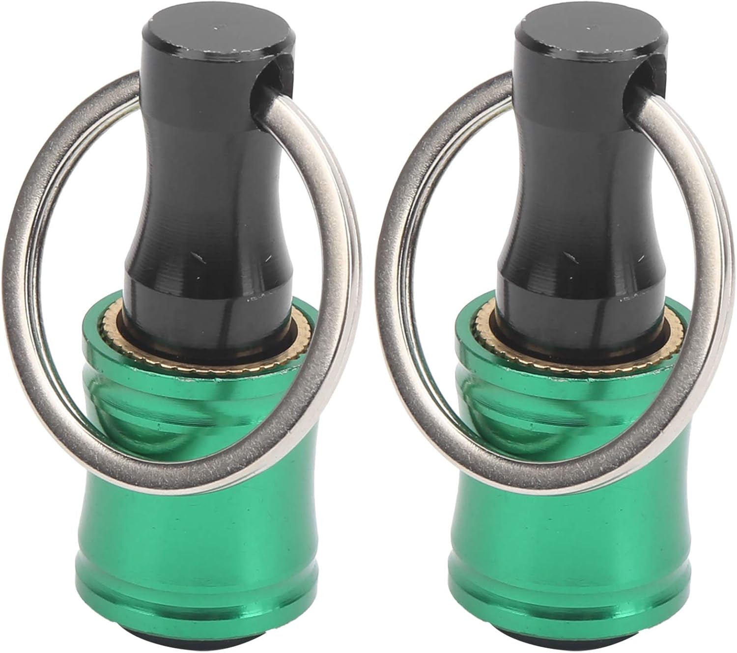 Screwdriver Bit Holder Keychain Extension Bar Quick Release Adapter Tool Aluminium Alloy Handy Flexible Drill Bit Extension for DIY Enthusiasts Professionals 2Pcs (Green)