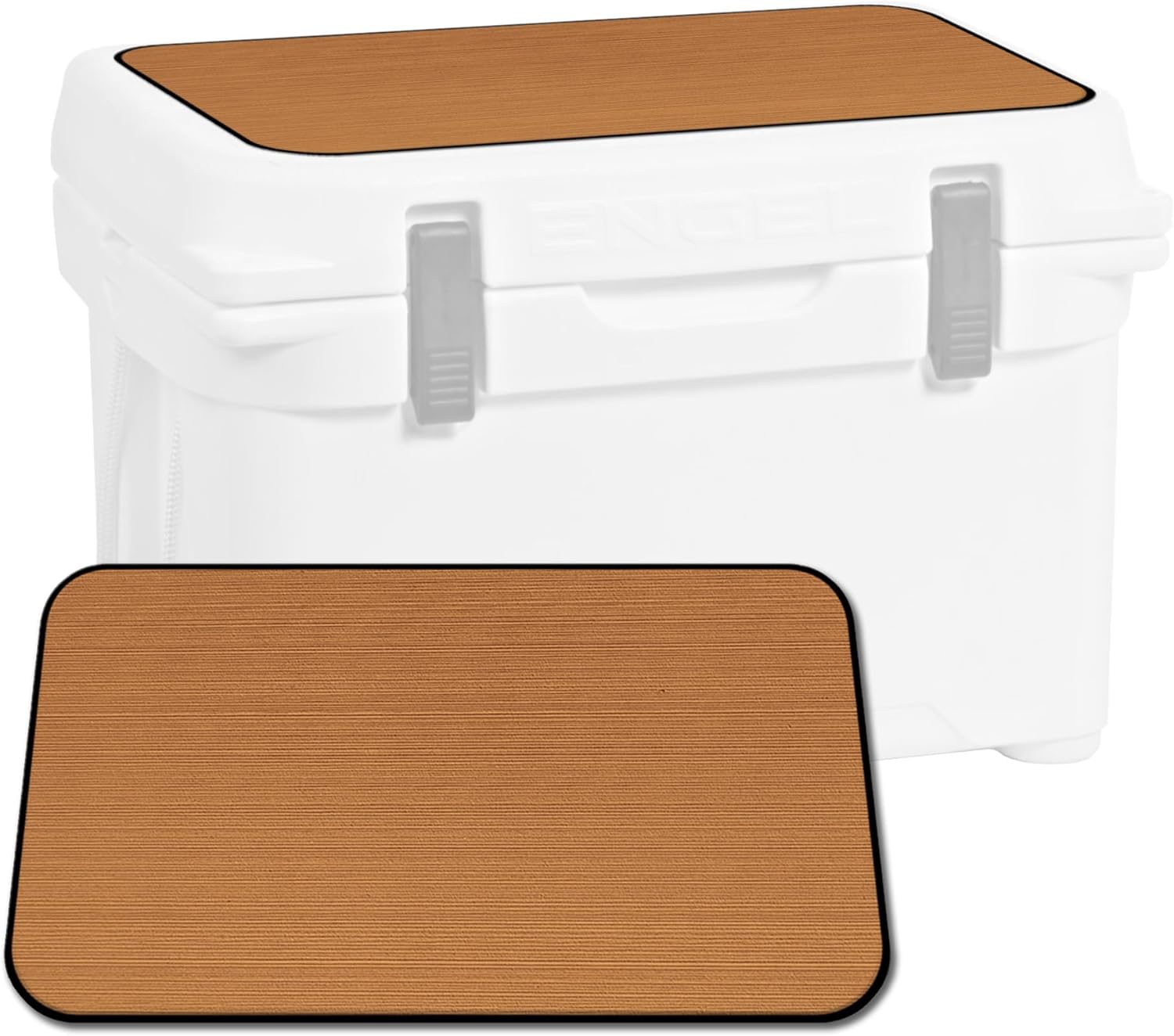 USATuff SeaDek EVA Mat Cooler Pad fits Engel | Peel & Stick Application | Non Slip Comfort Accessories - Blank Design (Mocha-Black)