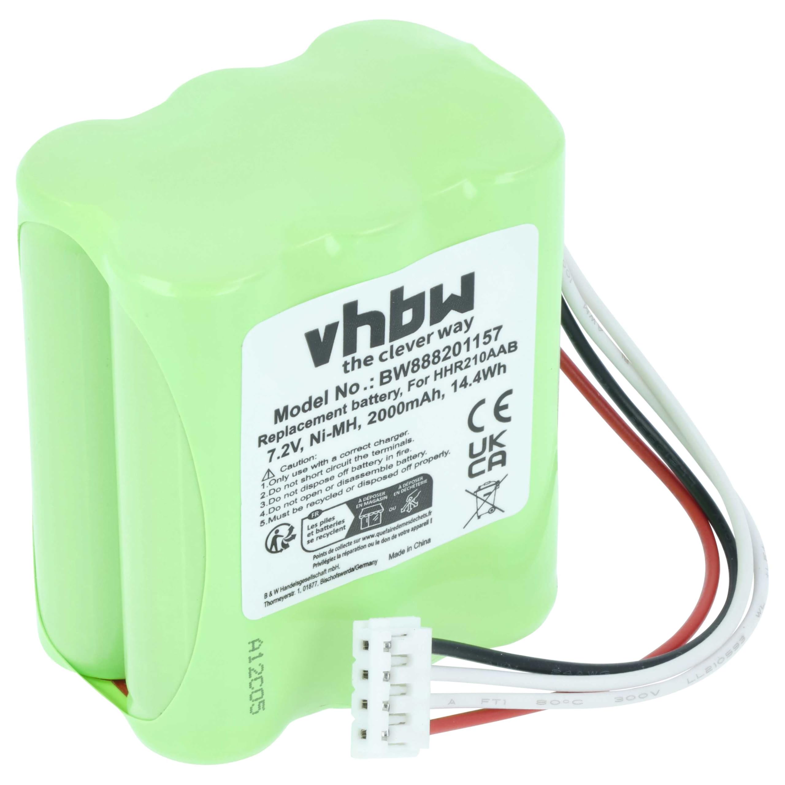 vhbw 1x batería Compatible con Korg PA3X, PA3X 61, PA3X 76 teclados (2000 mAh, 7,2 V, NiMH)