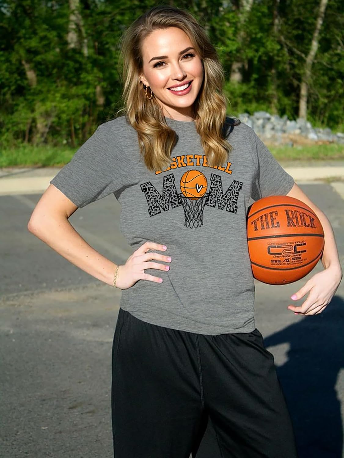 Mama Shirts for Womens Sport Mom Tshirt Funny Short Sleeve Letter Printed Tees Mom Gift Tops - Image 5