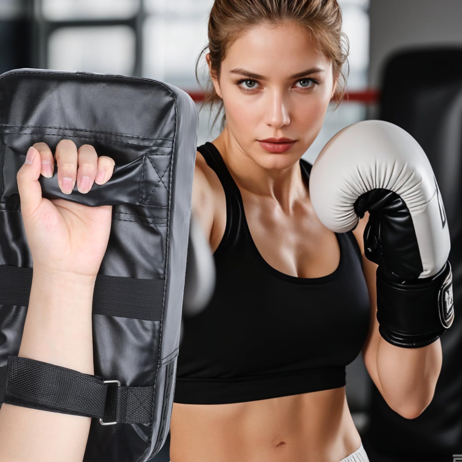 EupHHonycs Confezione da 2 cuscinetti per allenamento Muay Thai, attrezzatura da boxe, kicking, Muay Thai, kickboxing, arti marziali, karate, taekwondo, pugni, piedi, ginocchia e gomiti