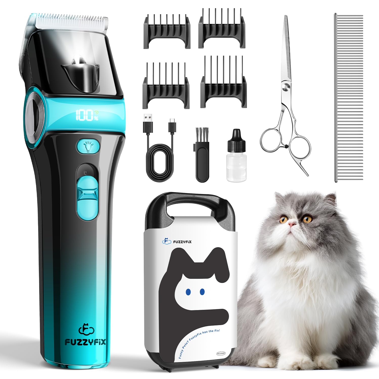 FuzzyFix Cat Clippers 5-in-1