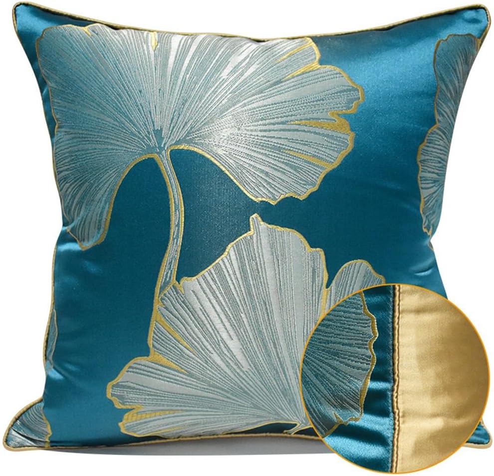 HBJWOV Living Room Leaf Sofa Pillow Cover Model Exhibition Cushion