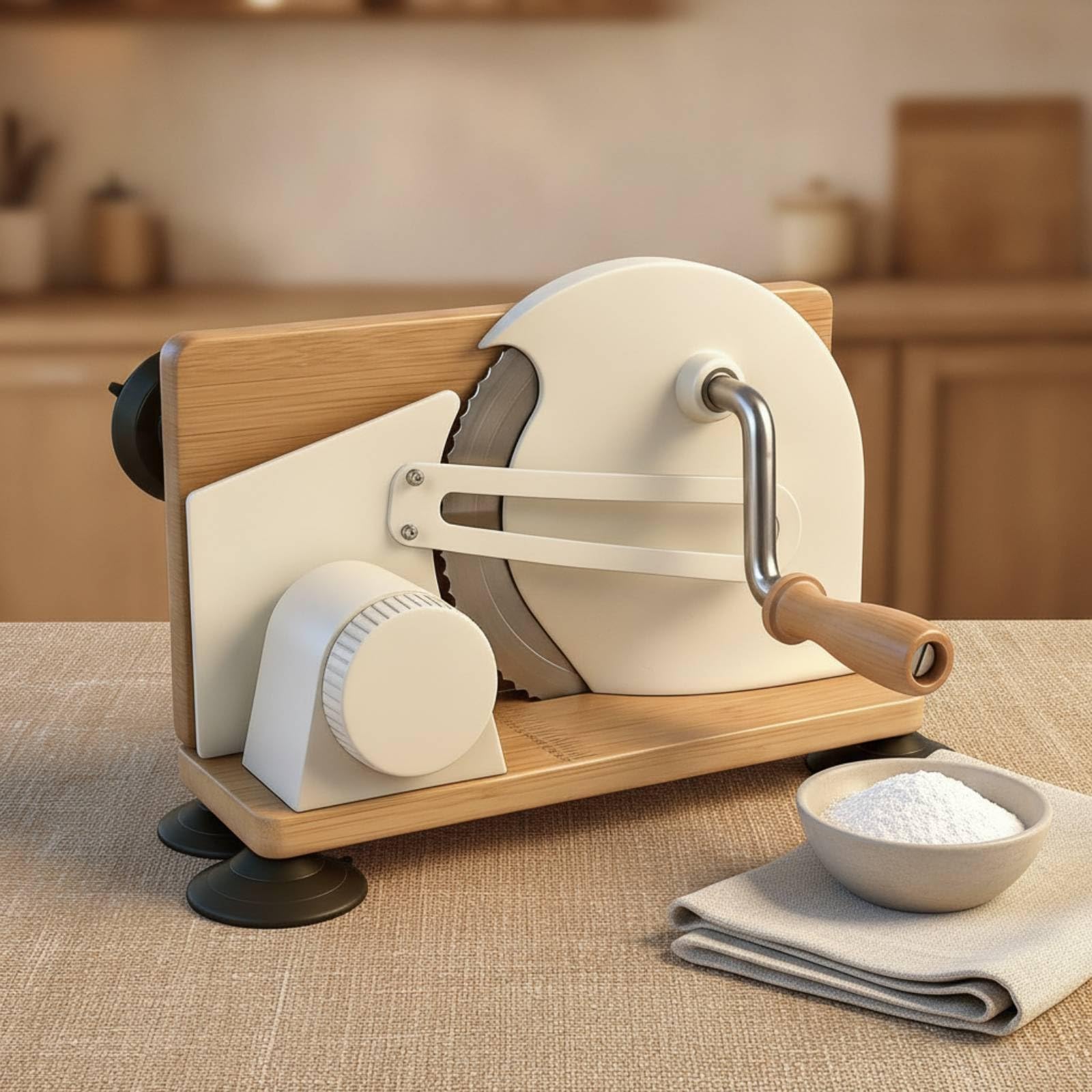 Tagliapane Manuale Compatto, Nero, Nero