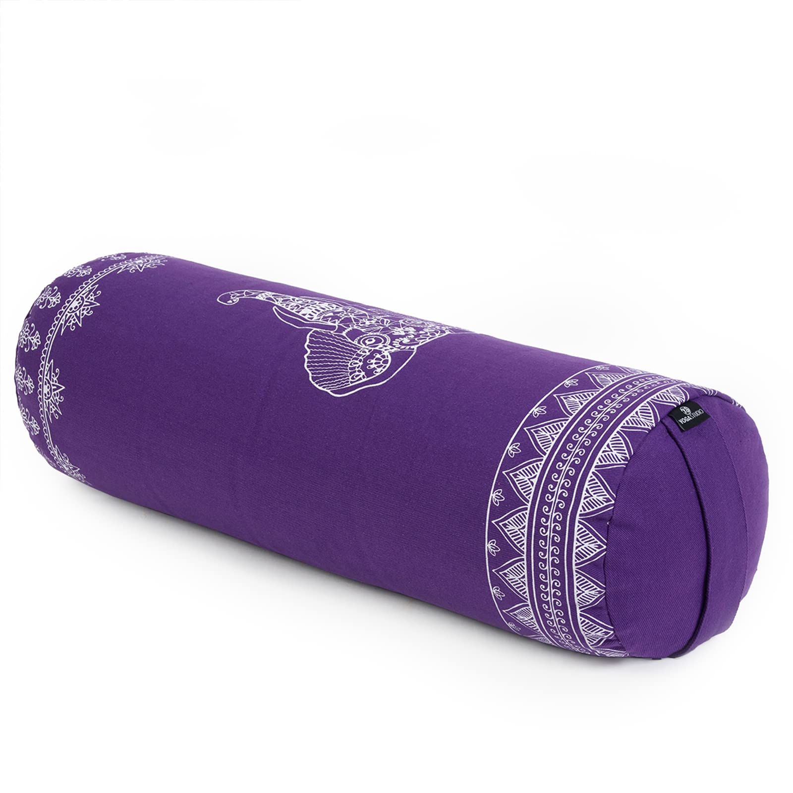 Yoga Studio Organic Grano saraceno Progettato Bolsters - Nature Collection (Uva viola - Elefante azteco)