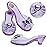 Mastom Girls Play Set! Princess Dress Up Shoes and Tiara (3 Pairs of Shoes + 1 Tiara) Role Play Collection Fashion Princess Shoe for Little Girls