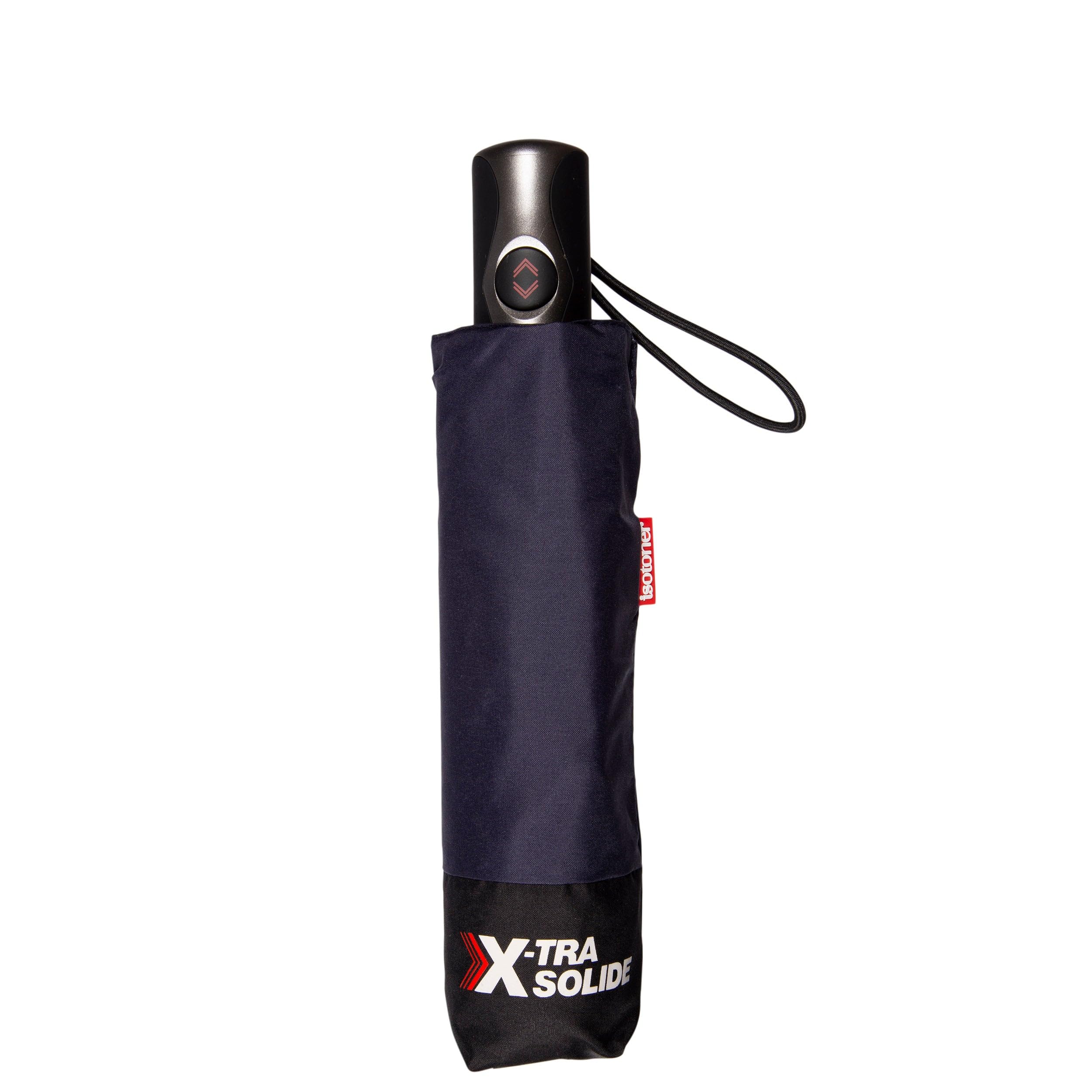 Isotoner Paragua hombre plegable con apertura y cierre automático - x-tra resistente garantía de por vida - ultra repelente al agua