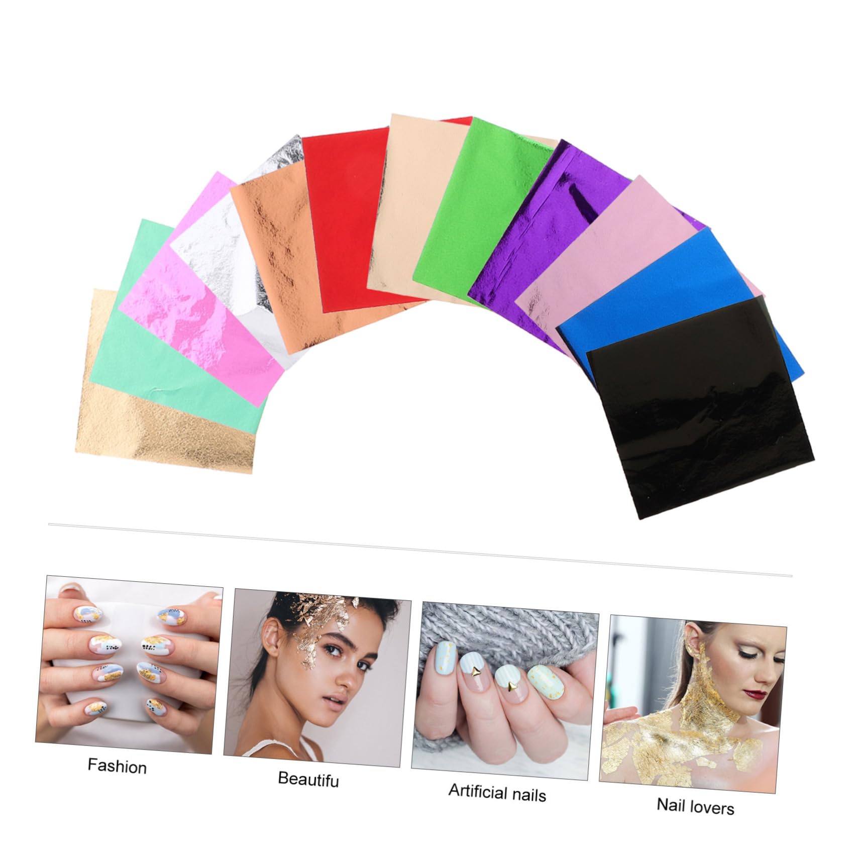 240stücke Teiliges Imitation Goldfolie Für Bastelarbeiten Mehrfarbige Blätter Für Kunst Dekoration Und Nageldesign Für Kreative Projekte Und Diy-kreationen